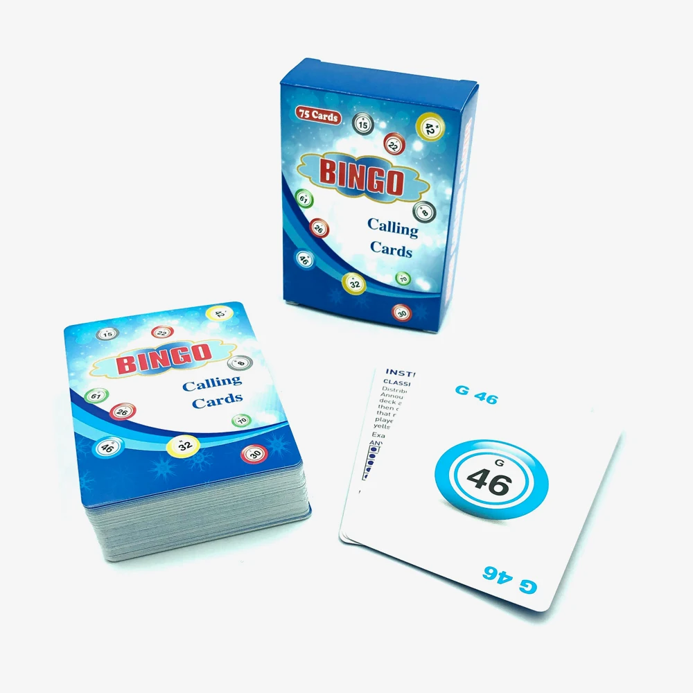 Красочные 2.5X3.5 дюймов бинго визитных карточек цельная доска 75 номера пакет 77