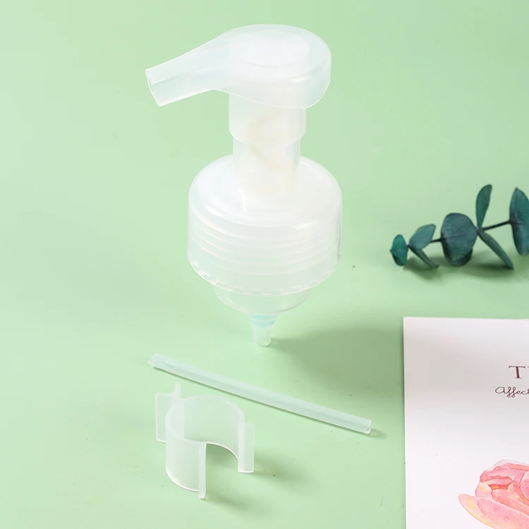 Plastic Spring Foam Pump Dispenser without Cap for Skincare 43mm