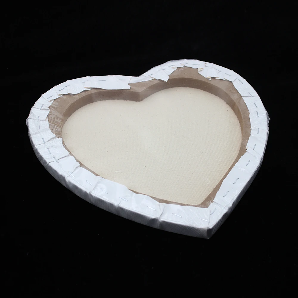 絵画ハート型 6枚の羽をもつ燃えるハート」F0サイズ アート作品 原画 徳島洋子