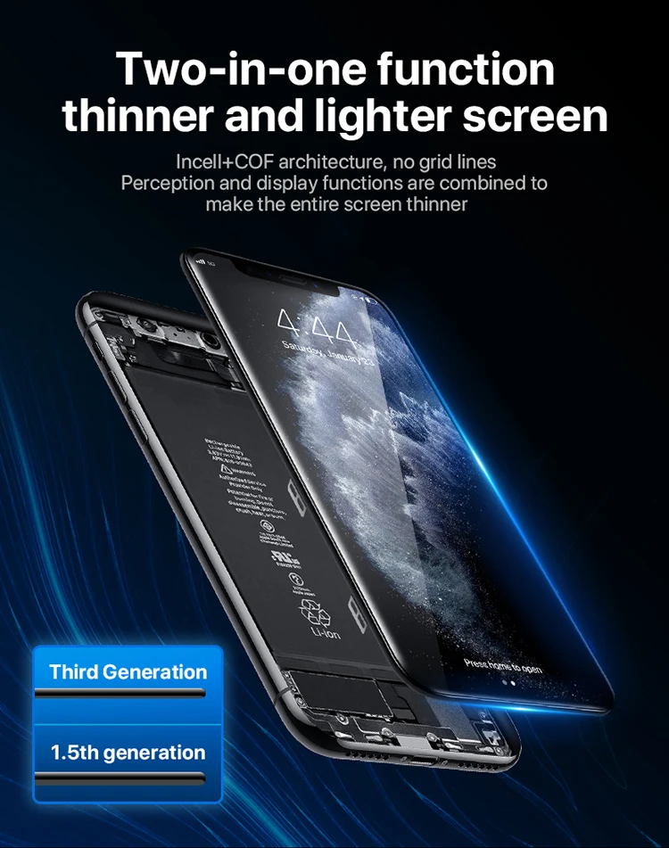 bajin tft优质手机lcd屏幕为iphone 11 pro lcd屏幕总成更换