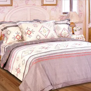 100% Cotton Geometric Printed Bedsheet Fabric Bed Sheets Luxury Bed Sheet Manufacturers Bed Linen Duvet Covers Bedding Set