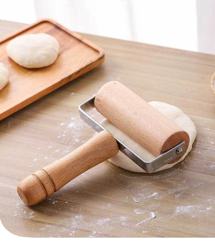 Wholesale Low Price Manual Small Pastry Dough Pizza Roller Kitchen Tools Wooden Rolling Pin for Baking