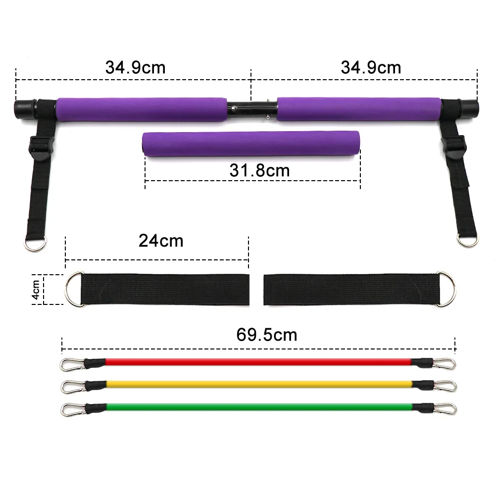 GEDENG Portable Home Gym Workout Kit Fitness Balance Board  Body Workout Resistance Band Set