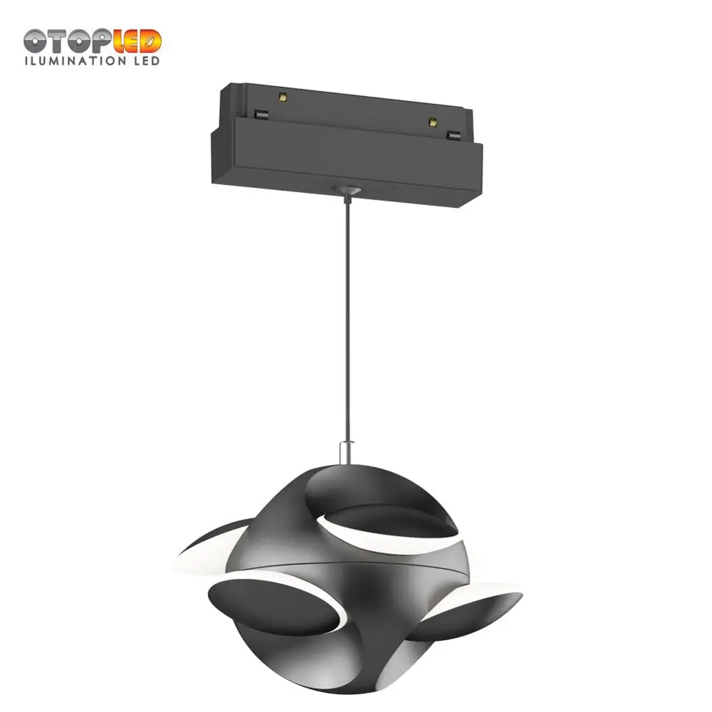 48 В Магнитные Светодиодные трековые шариковые светильники для подвесных магнитных