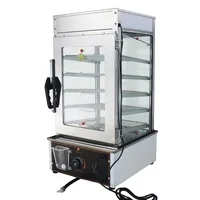 Pie Warmer Display Bun Steamer Temperature Adjusted Food Warming Display Hot Dog Showcase