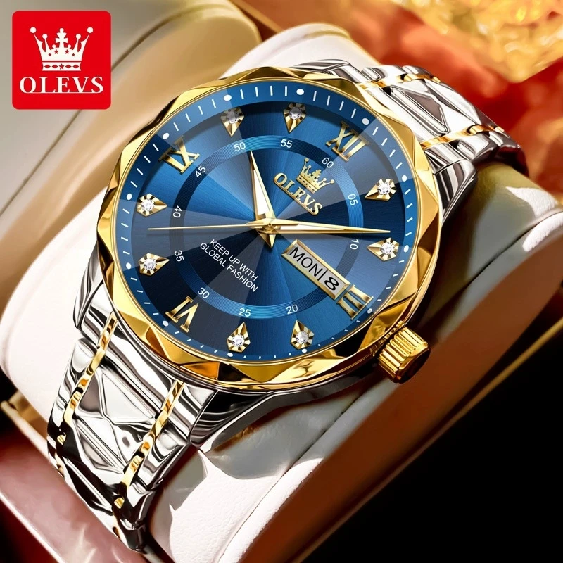 OLEVS 5609 Quartz Watch for Men - Waterproof, Luminous Hands