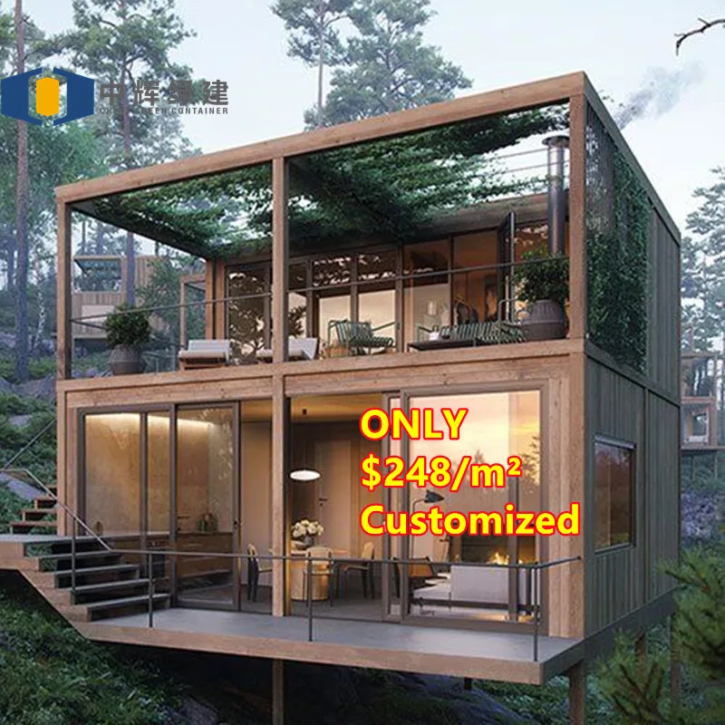 For CGCH Custom Comfortable Container Villas Prefabricated 4-Container Office Building Project Conversion