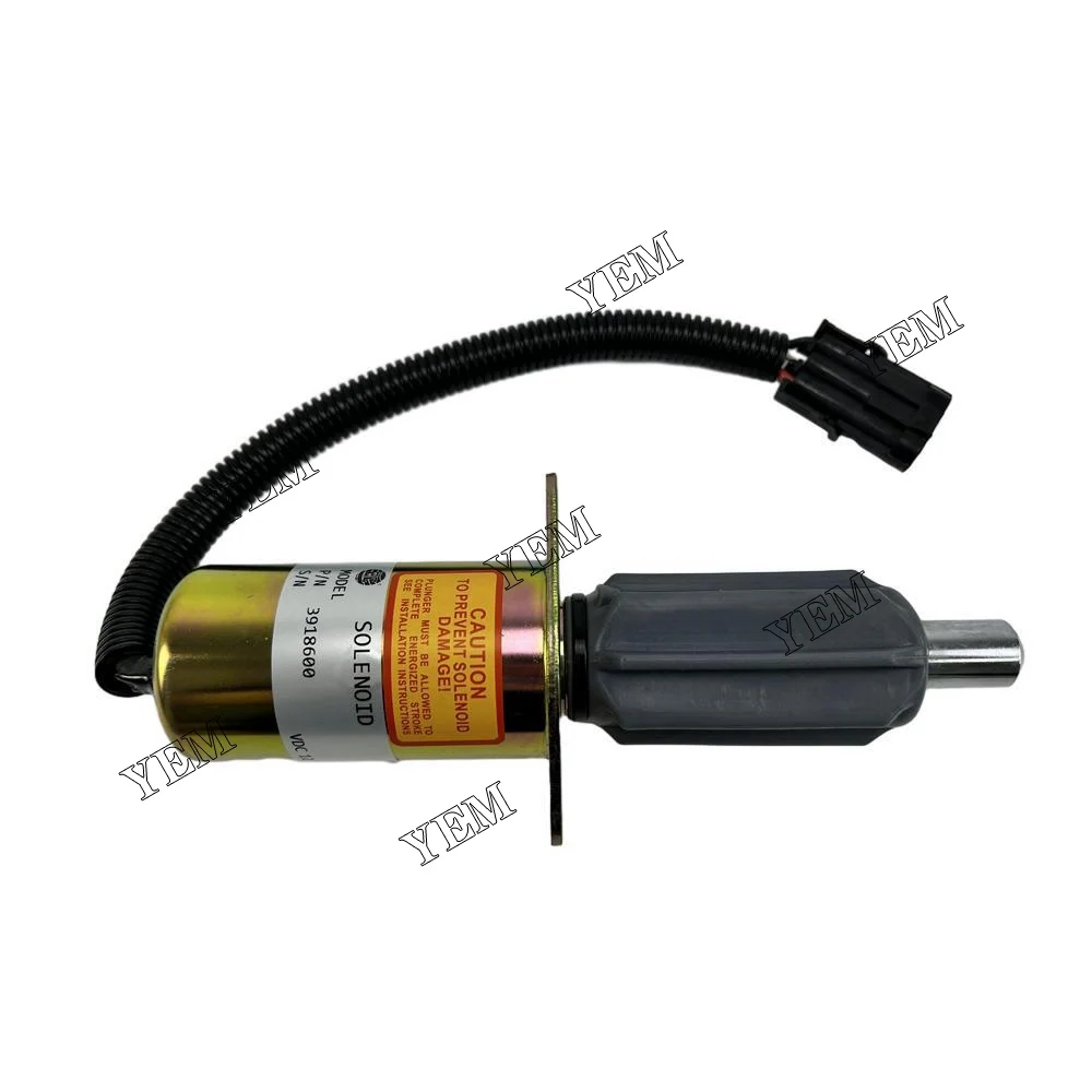 China Originally Produced 6BT5.9 Shutdown Solenoid 3921758 3918600 for Excavator Truck Lawn Mower Marine Engine