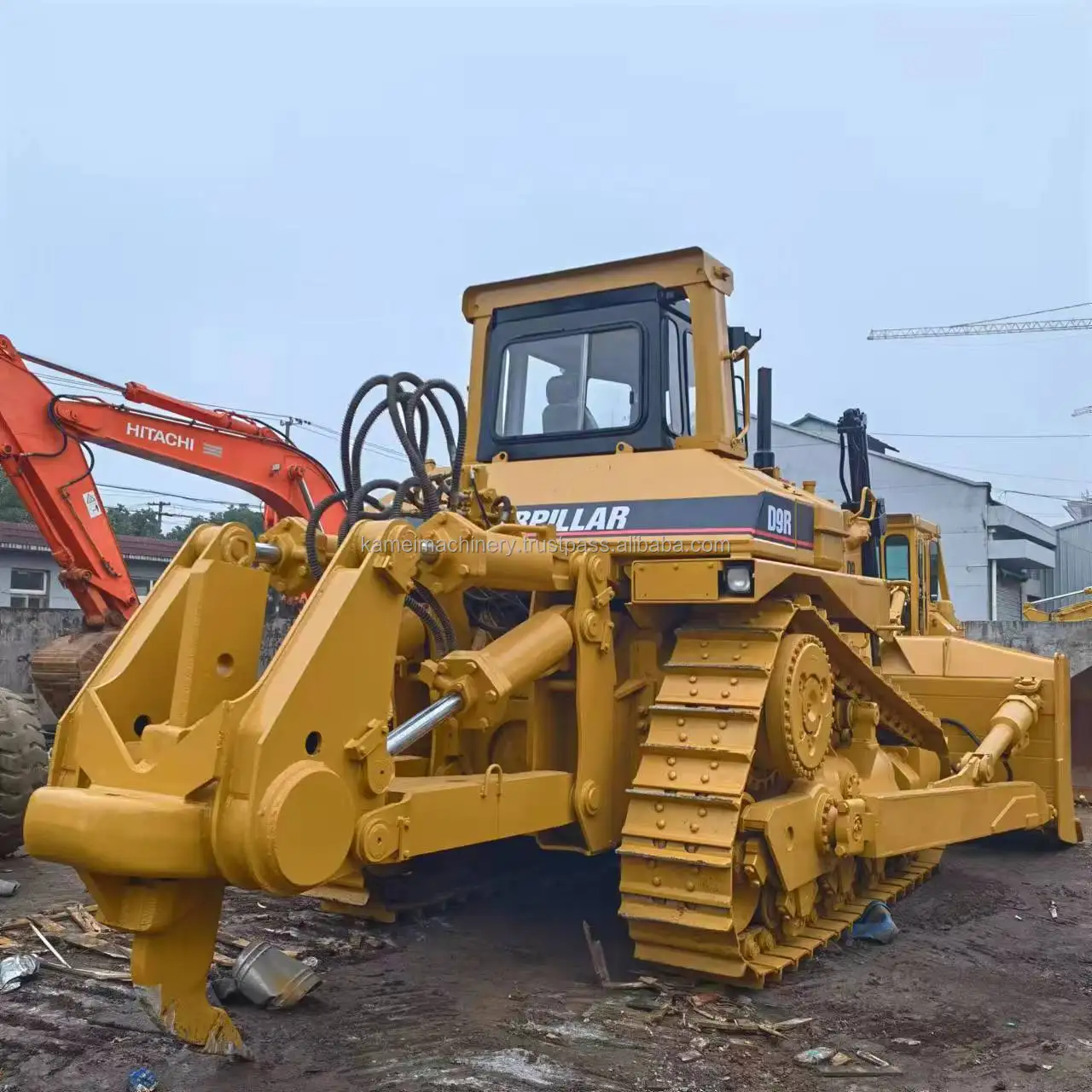 Всемирно известный Подержанный бульдозер Caterpillar D9R отличное качество двигатель Cat D6G D7R D8R D12 популярное использование