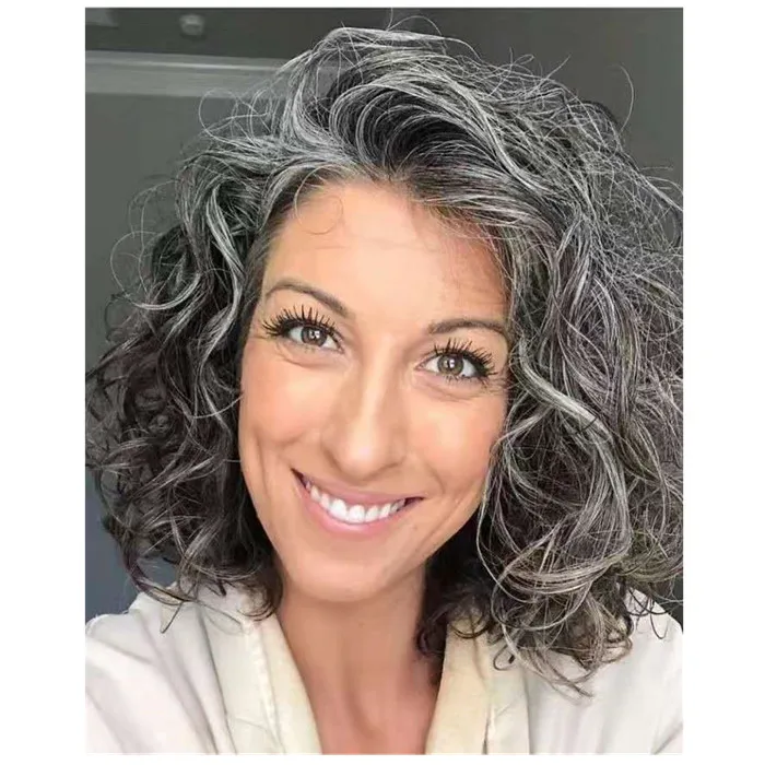 gray natural hair wigs