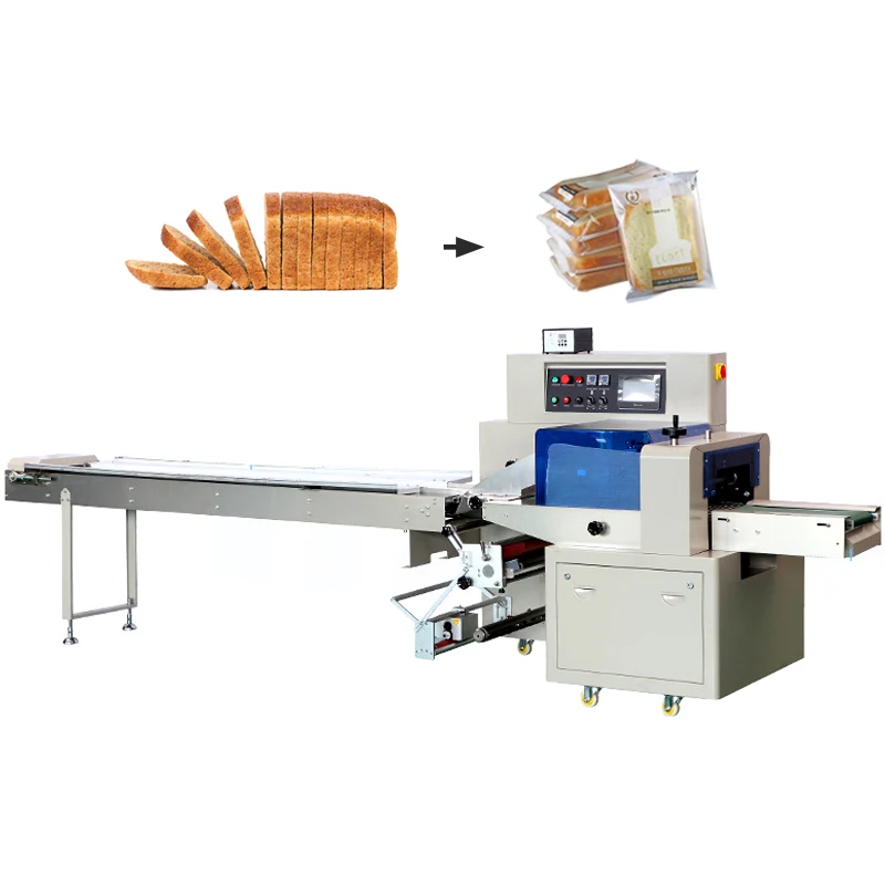Automatic Horizontal Flow Wrapping Packing Machine for Bakery Candy Pillow Bag Packing Machine