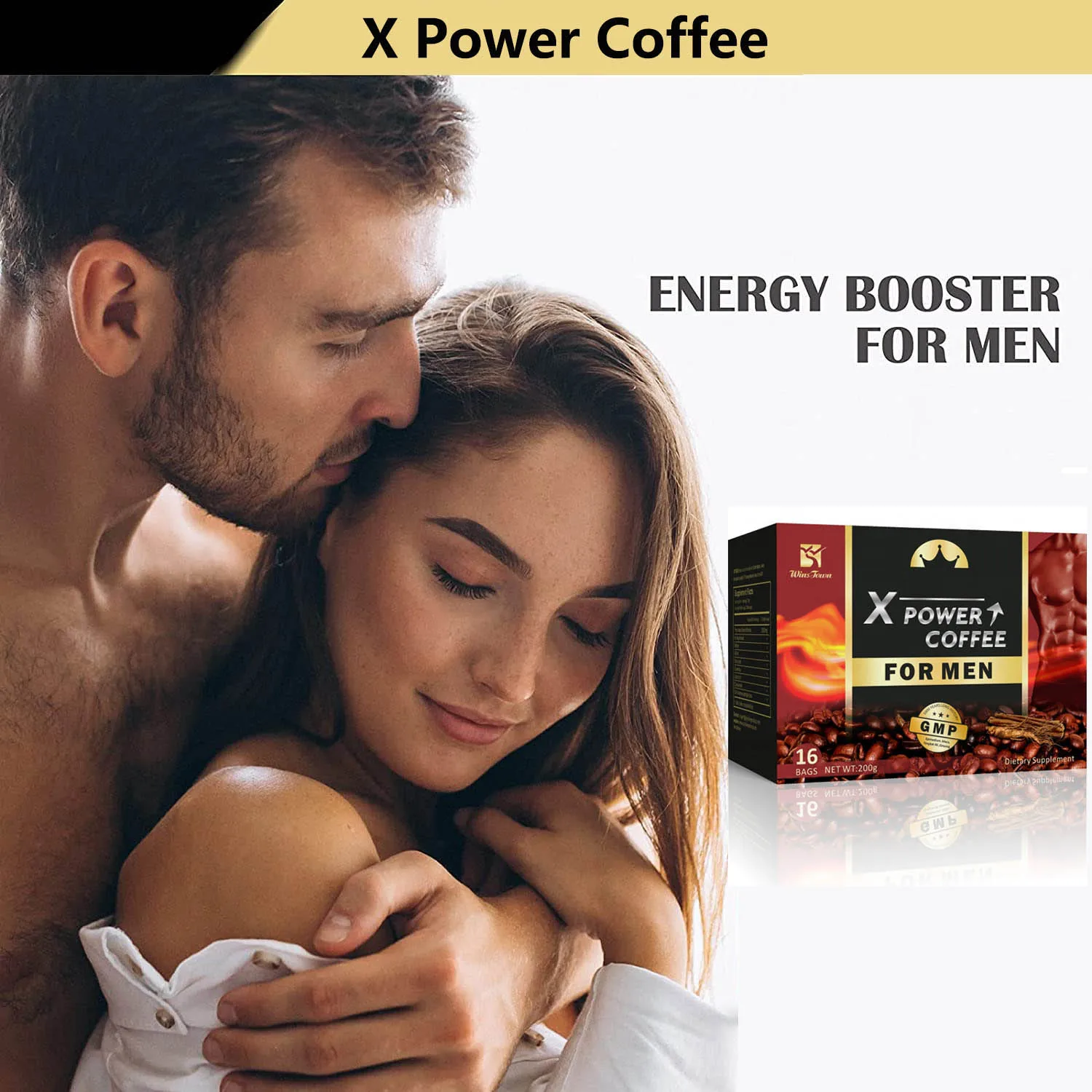 Wins Town Özel Marka X-Power Max Enerji Maca Siyah Kahve Tozu
