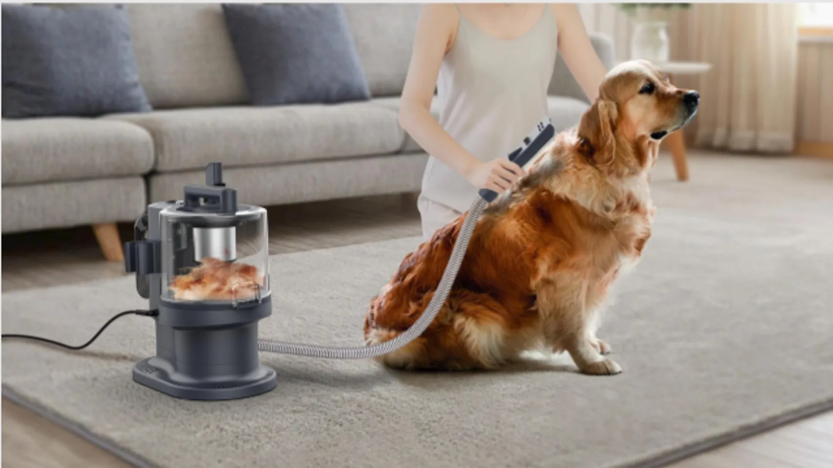 Dao Low Noise Pet Hair Vacuum Cleaner And Remover 5 In 1 With Pet Hair