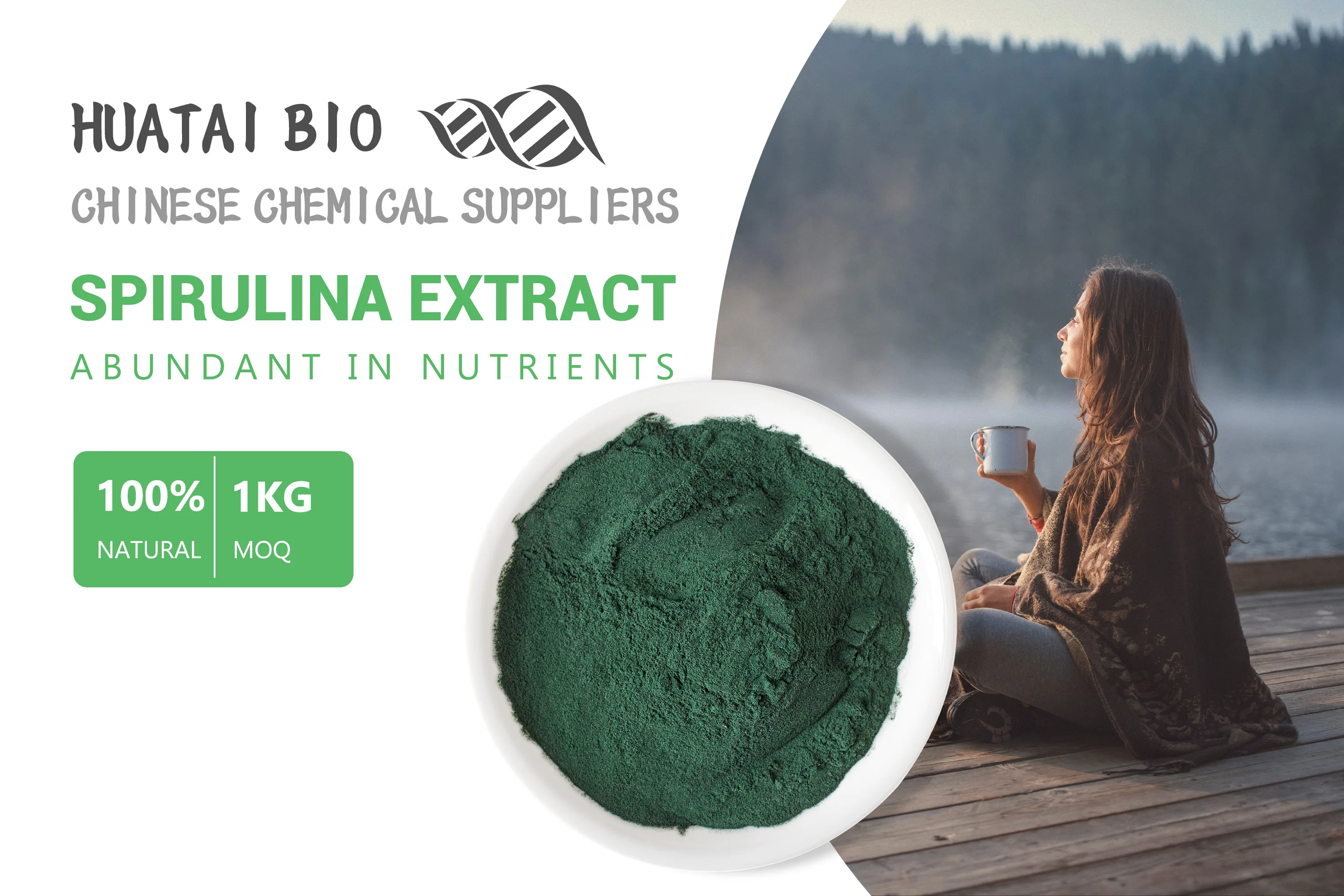 Huatai Supply Private Label Wholesale Spirulina Powder Blue Pigment