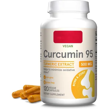 OEM Herbal Curcumin Supplement Joint Support Turmeric Chlorella Capsules Organic Turmeric Powder Curcumin