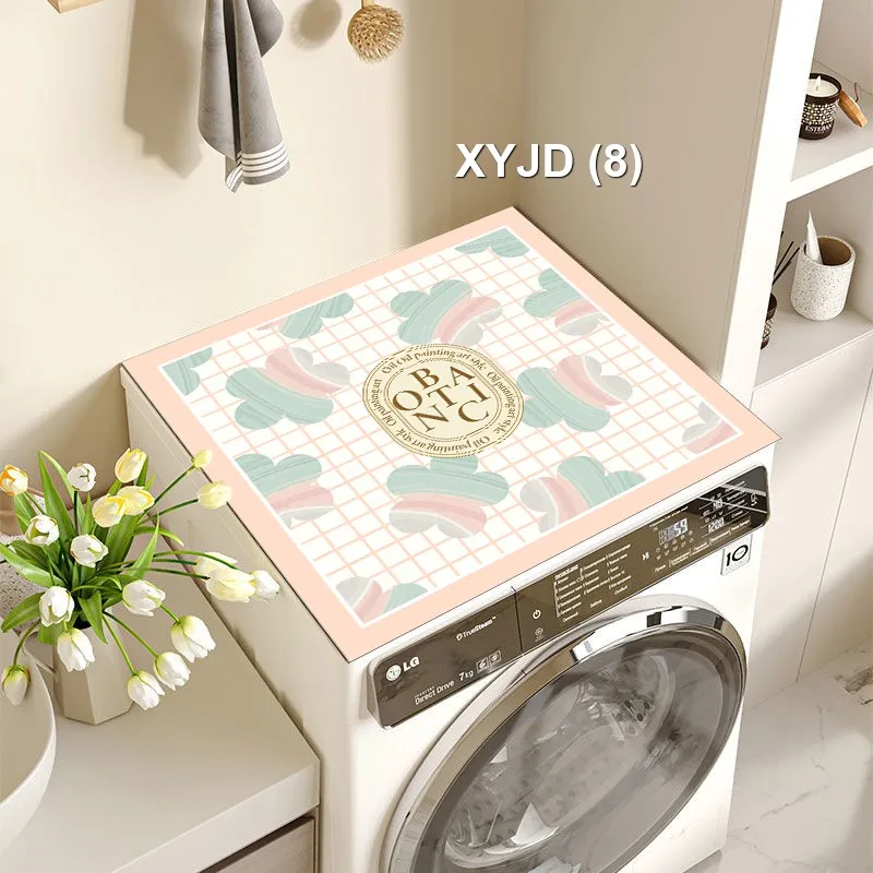 Luxury Floral Super Absorbent Placemat Custom Logo Washing Machine Mat Tableboard Pad Dust