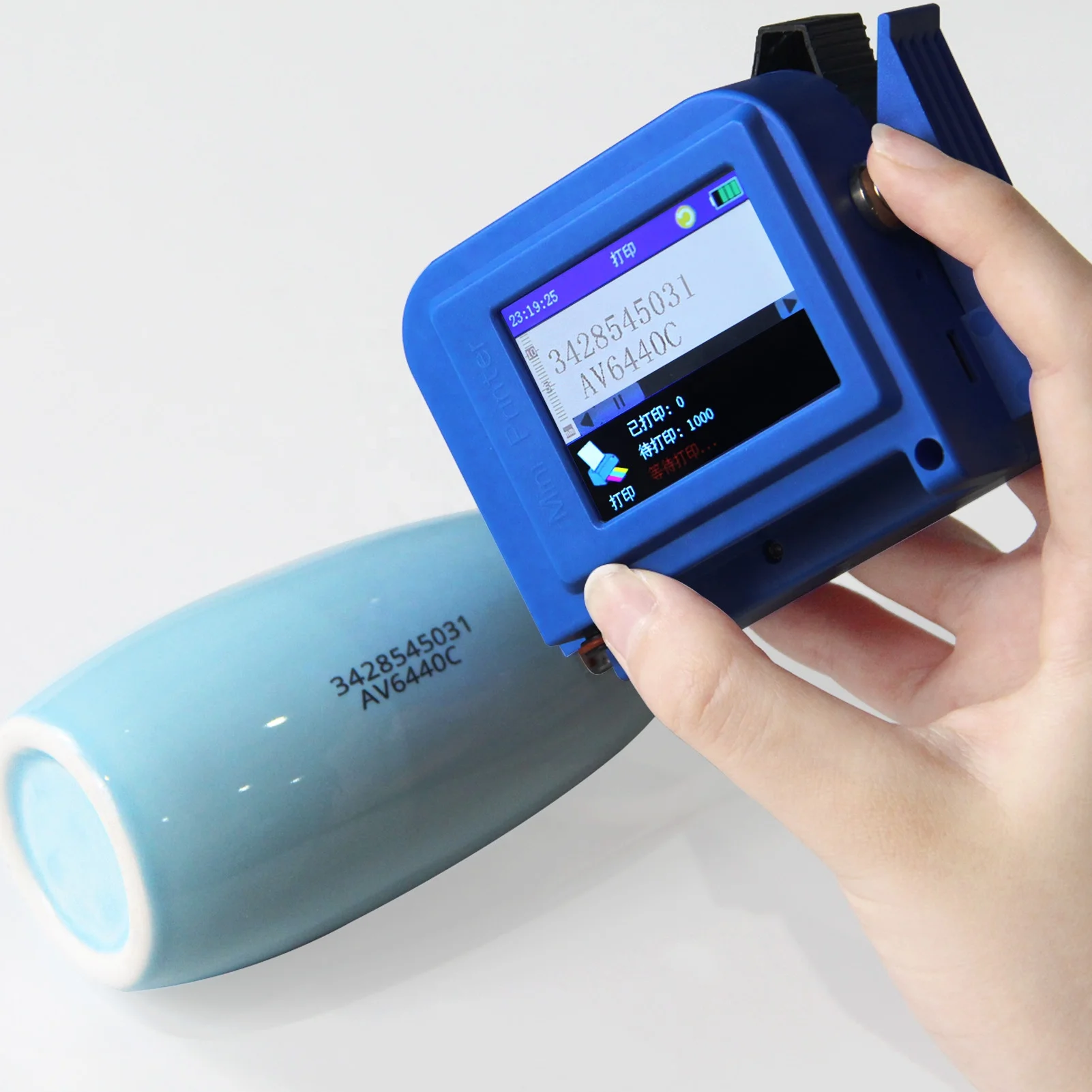 Mini Machine Handheld Inkjet Printer Hand Held Portable Ink Jet Printer for Carton Box Logo Batch Code Printing
