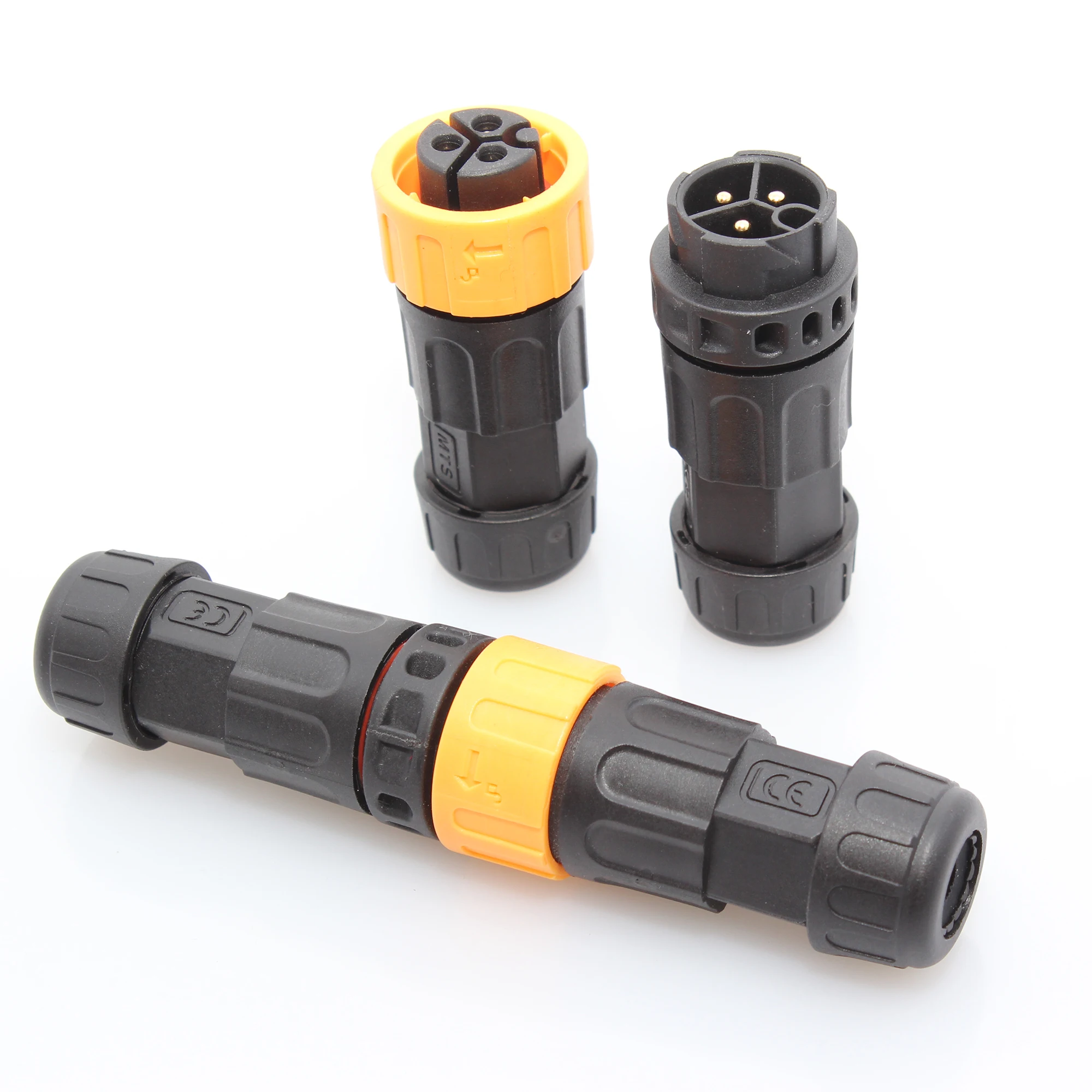 M20 Male Female Waterproof Power Connector Push Lock Fast Connection Quick Circular Connector