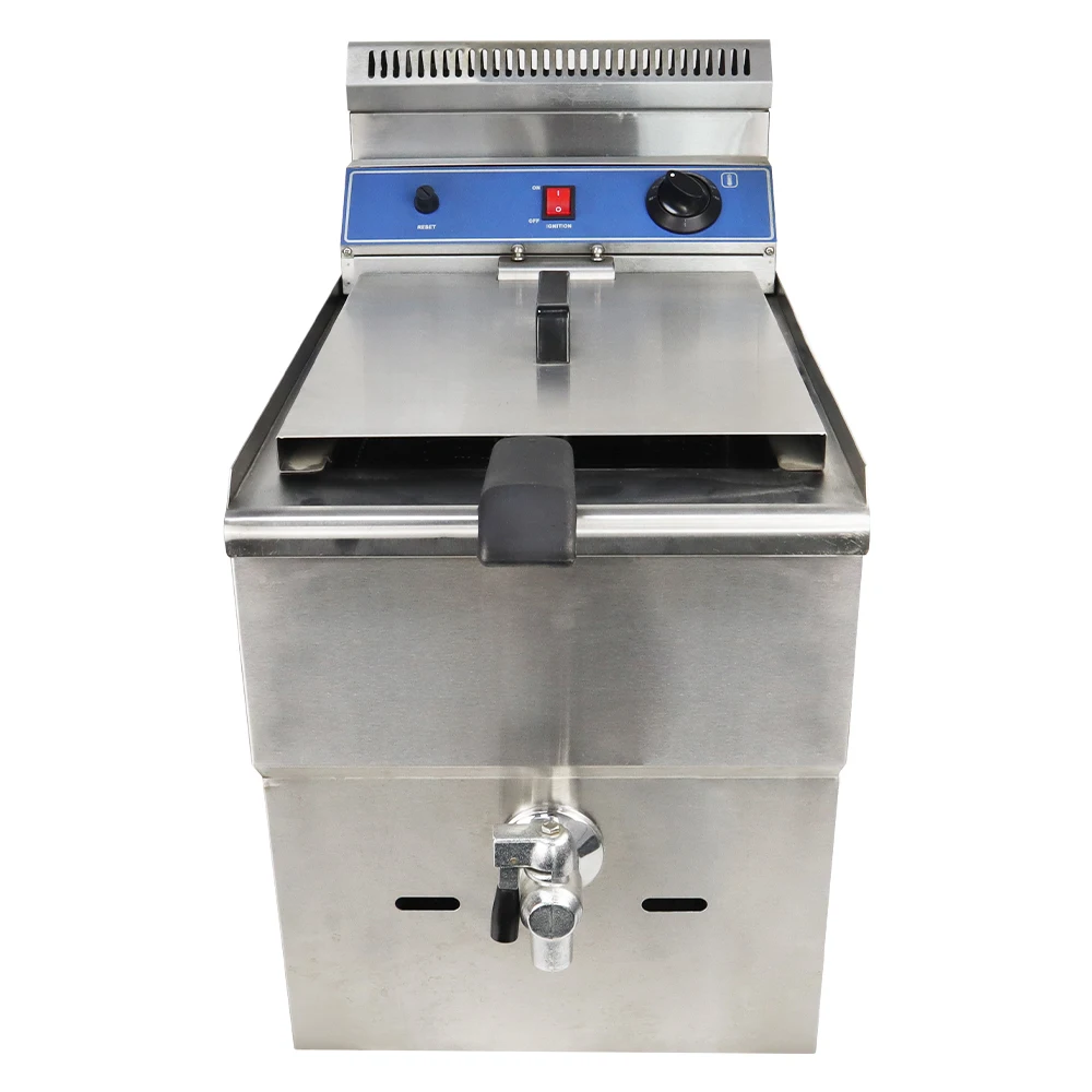 Top Seller Stainless Steel Commercial Gas Griddle Deep Fryer Chicken Chips Pressure Deep Fryer factory