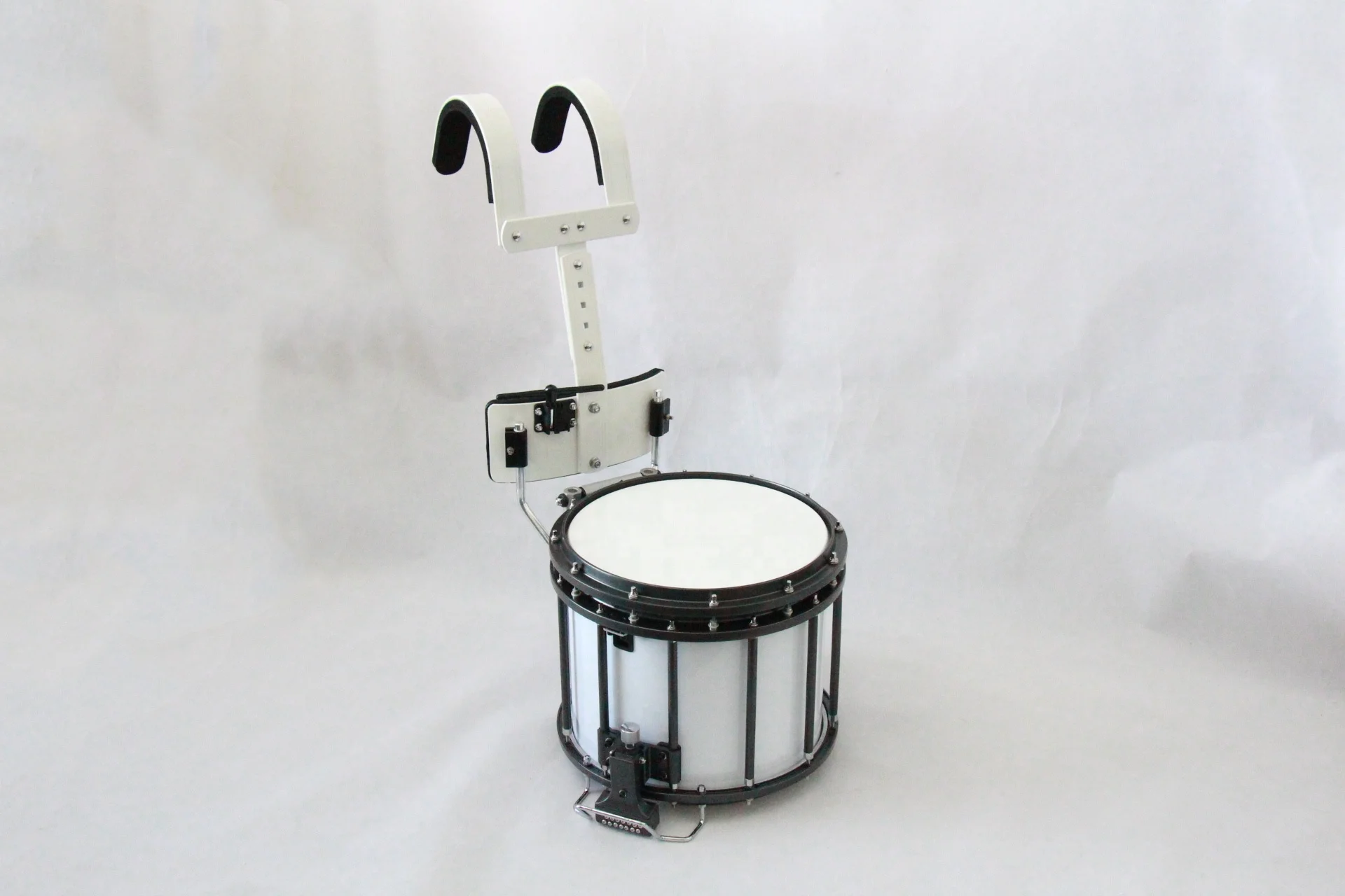 プロスタンドマーチングスネアドラムパーカッション楽器BKとWHドラム