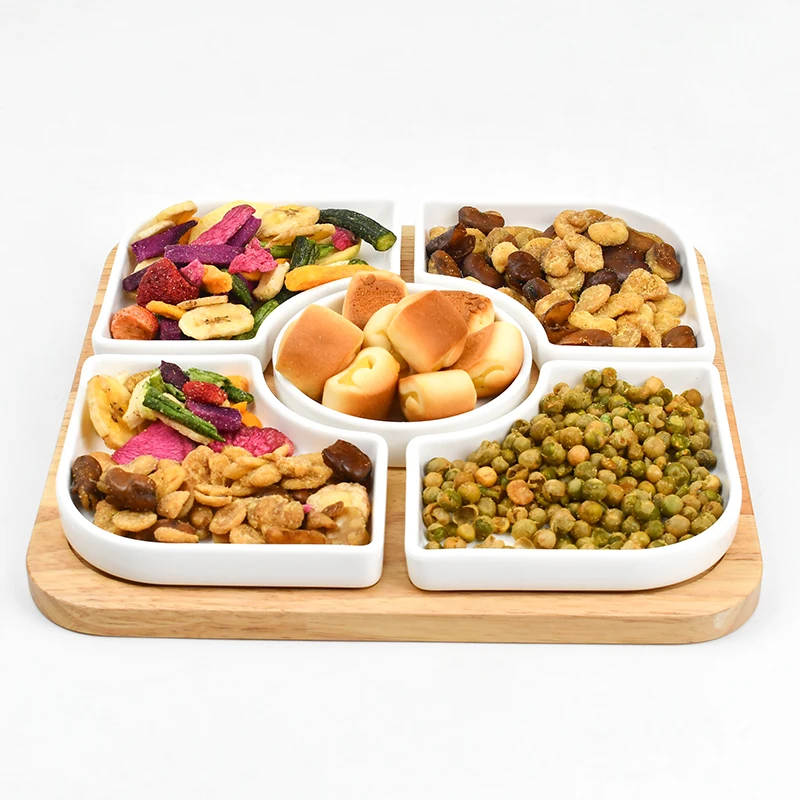 WDF small unique bandejas decorativas de madera trays set food serving platter party wood valet dry fruit tray serving tray details