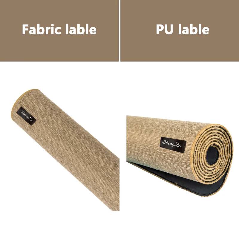 Wholesale Custom Logo Jute And Natural Rubber Yoga Mat