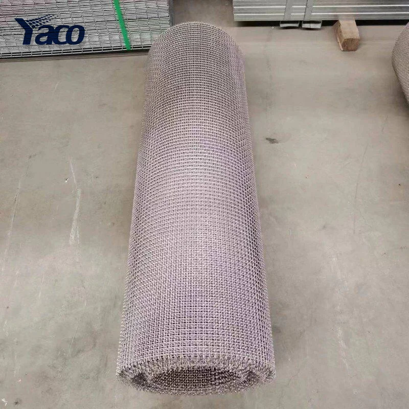 Sus 304 316 316l 6 8 10 12 14 20 Mesh Stainless Steel Crimped Woven ...