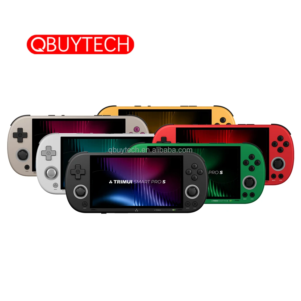 Console Portable TRIMUI Smart Pro – Linux, écran IPS 4,96 Pouces, 64/128/256 Go, Batterie 5000 MAh