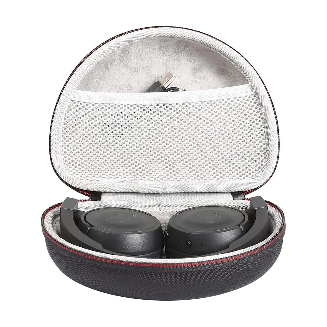 Eva Hard Shell Travel Earphone Case Headphone Storage Bag Zipper Waterproof Hard EVA Carrying Case for Earphones
