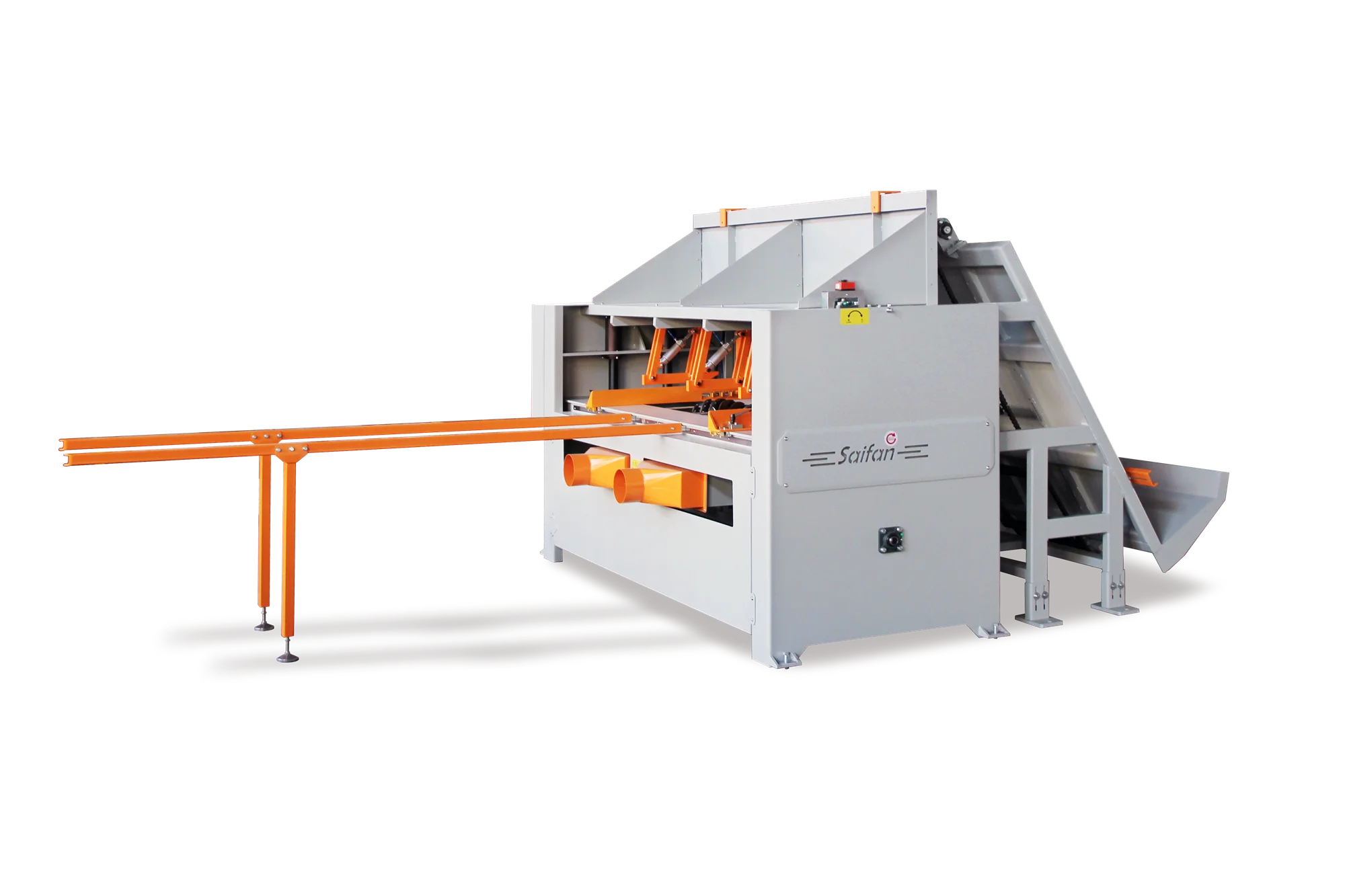 HICAS SF7013S Automatic Double Head Notching Machine with Automatic Feeder US Pallets Stringer Notcher Groover