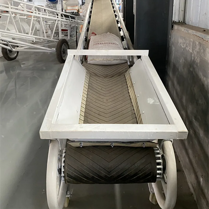 Container Truck Loading Unloading Flexible Belt Conveyor Motorised Telescopic Roller Conveyor for Carton Box
