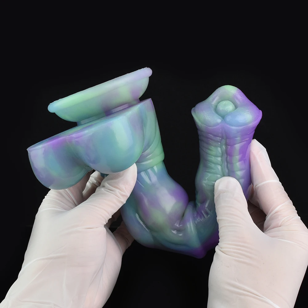 YOCY 10 Inches Silicone Horse Dick Dildo Fantasy Sex Toys Support OEM&ODM  Anal Dildo Butt Plug Adult Toys alien Cock for Men