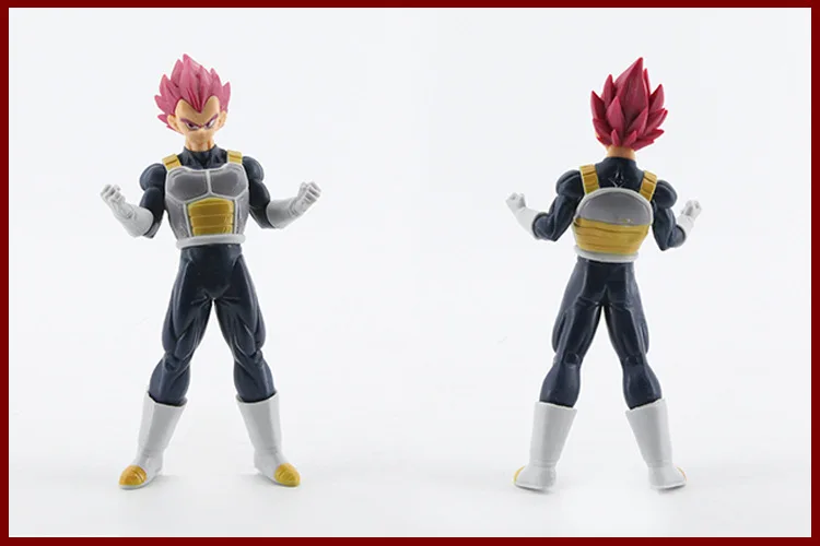 Dragon Ball Schlüsselanhänger Set mit 6 PVC Super Saiyajin Figuren von Son Goku 