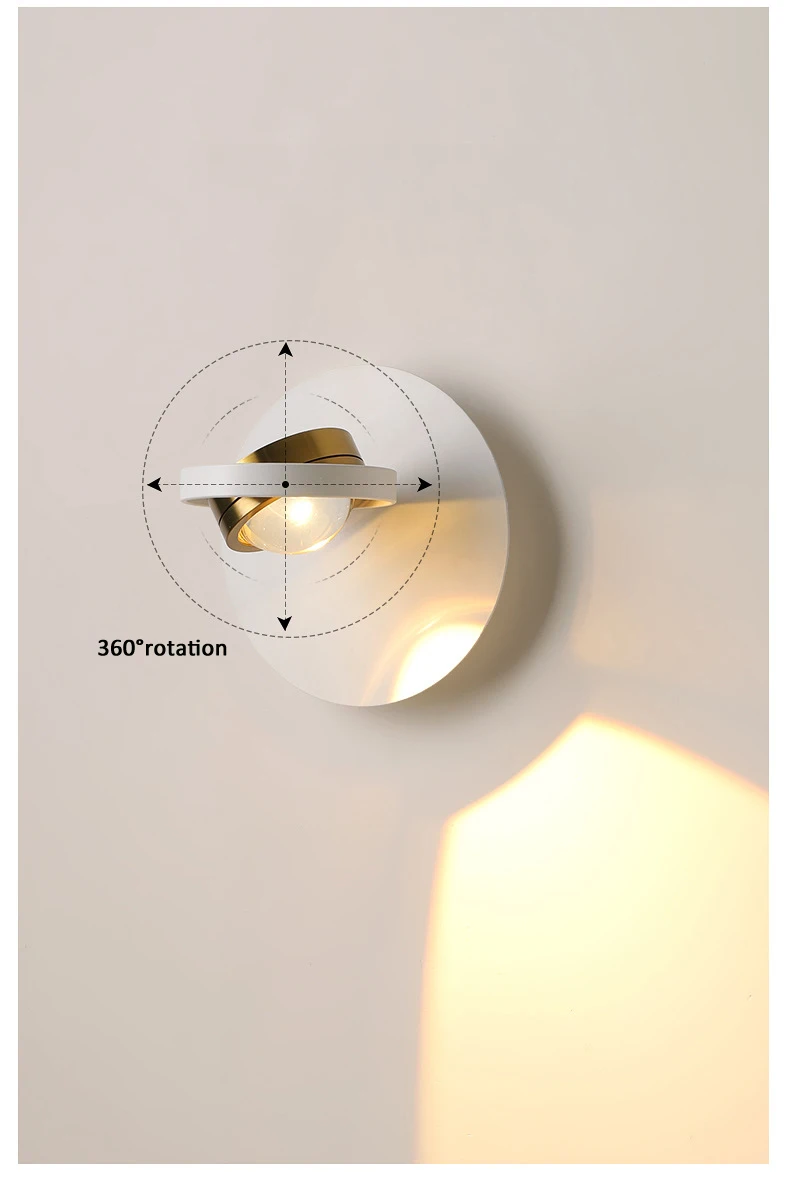 Cream Wind Wall Lamp Scandinavian Bedroom Bedside Lamp Hallway Aisle Wall Light Full Spectrum Eye Protection Wall Sconce