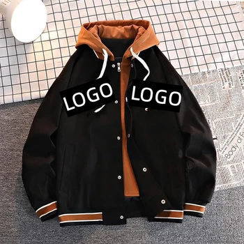 Hot Sale Product High Quality Men's Jacket Single Breasted Winter Jacket Custom Printed Logo Student Baseball Uniform Jacket