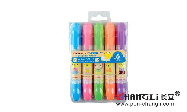 school supplies pastel highlighter cute 5pcs