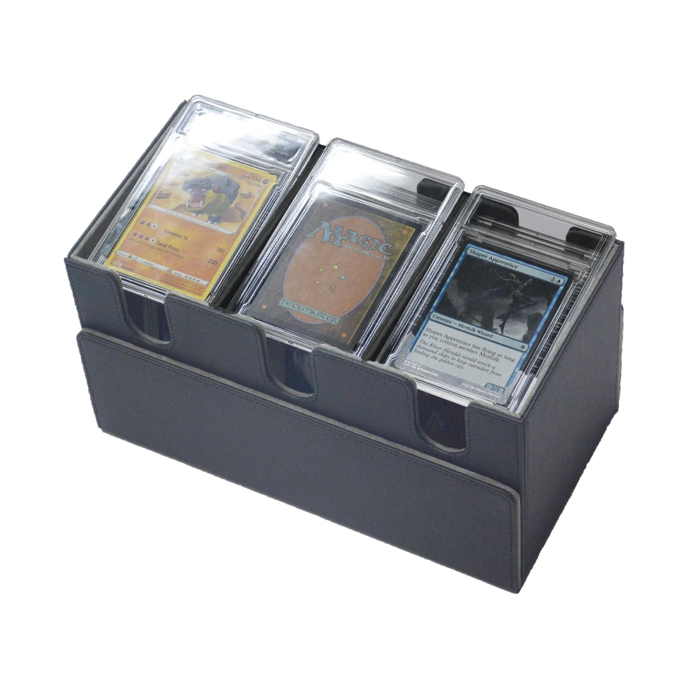 Waterproof Leather Game Card Box - Secure & Stylish Storage
