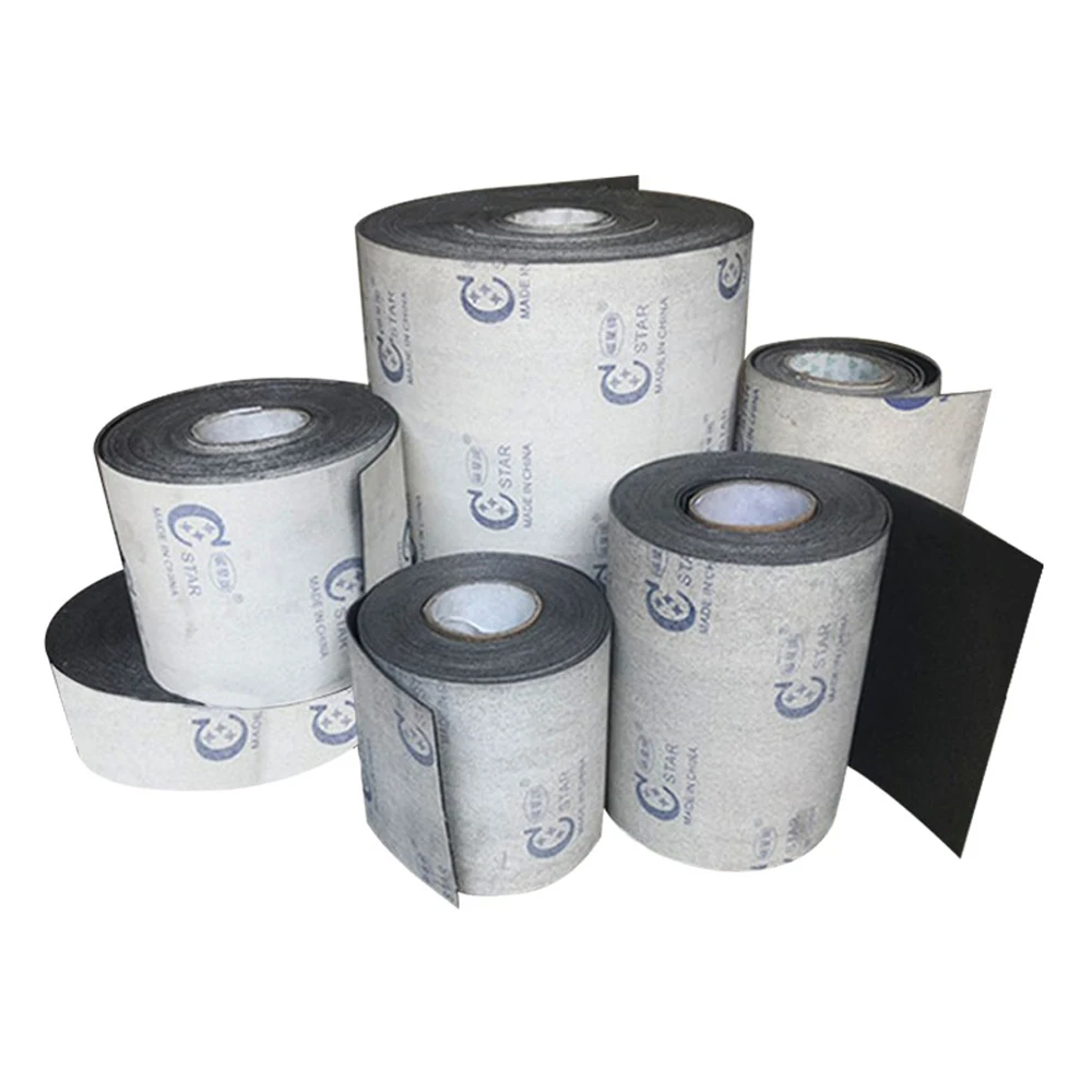 TEBAK 100/150/180/200/250/300mm Graphite Coated Canvas Belt Rolls Stroke Sander Graphite Cloth for Flat Sanding Machine