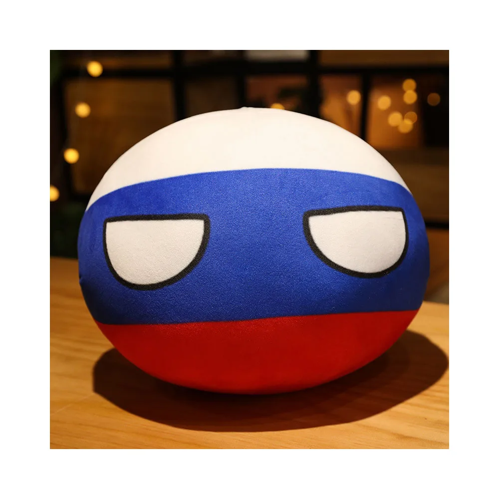 2026 Football World Country Themed Eco-Friendly Fashion Trend Unisex Cotton Polyester Plush Soccer Balls USA France UK Germany
