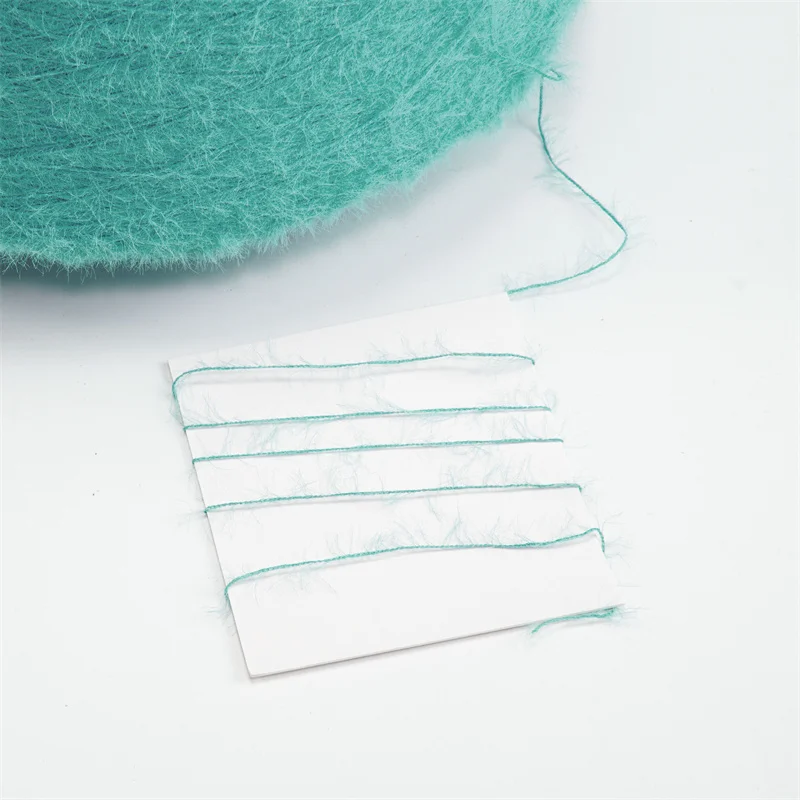 Most Popular Knitting Clothes Beautiful 0.5cm Crystal Fancy Eyelash 100%Nylon Blended Yarn For Weaving