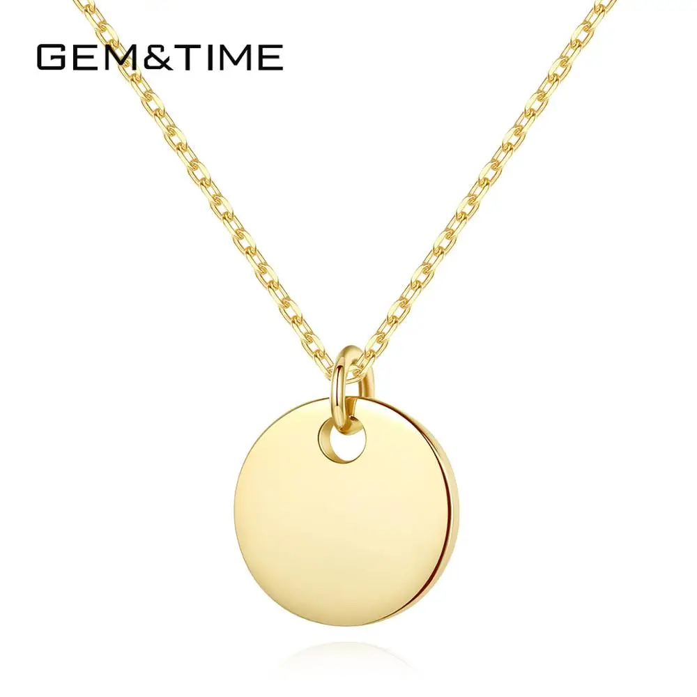 Gem&time Stylish Real 14k Solid Gold Necklace Round Design Necklace K Gold  Jewelry Wholesale - Buy Real Gold Necklace,14k Solid Necklace,Round  Necklace Product on Alibaba.com