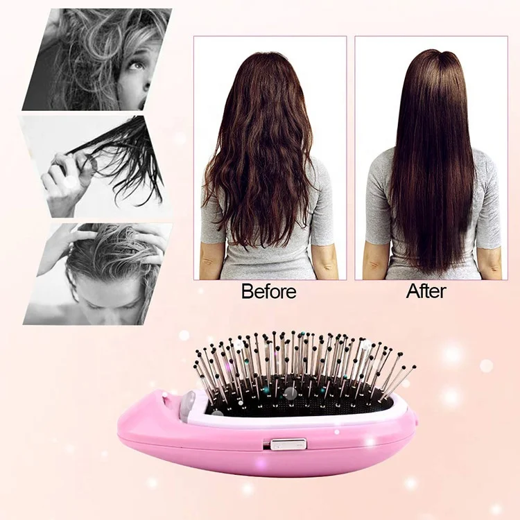 hot selling wireless portable rechargeable automatic magic hair curler massage comb for hair