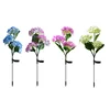 Regular style - 3-head hydrangea--pink