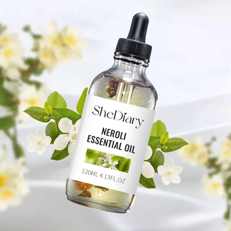 Aceite Esencial de neroli 100% planta orgánica pura flor azahar aceite esencial para jabón vela cuidado de la piel Perfume difusor de aire