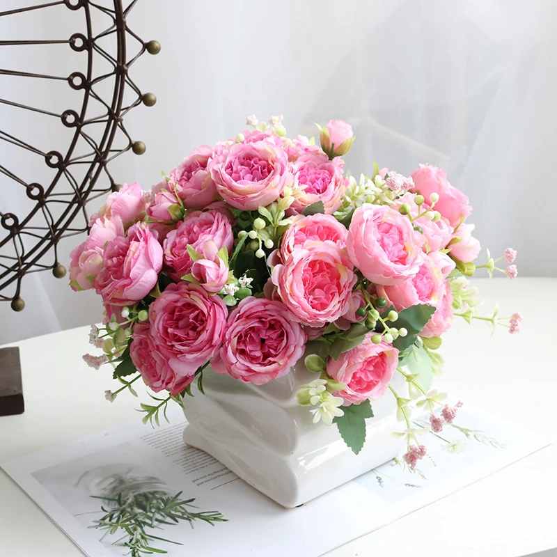 Hot Sell Artificial Flower Home Decor Wedding Decoration Small Silk