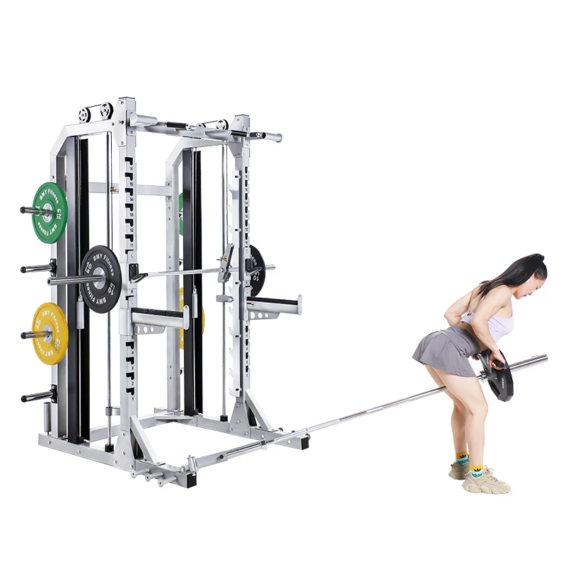 Professional Fitness Flywheel Exercise Double Pulley Multistation Trainer  True Stretch Cage Hack Squat