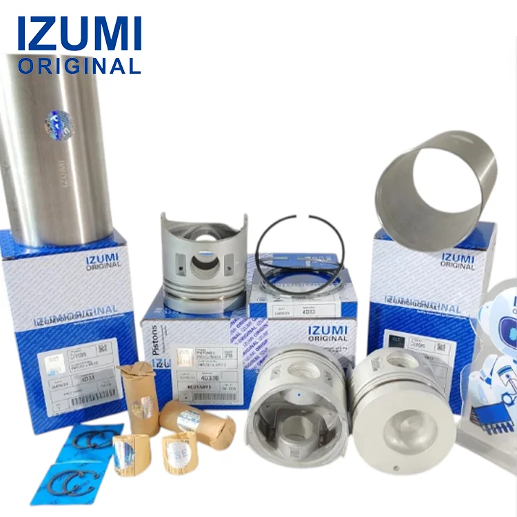 IZUMI ORIGINAL -sylinterilinssipaketti Mitsubishi 4D35 -moottoriin, maanrakennuskoneisiin (maakoneisiin) käytettäviin kaivinkoneisiin