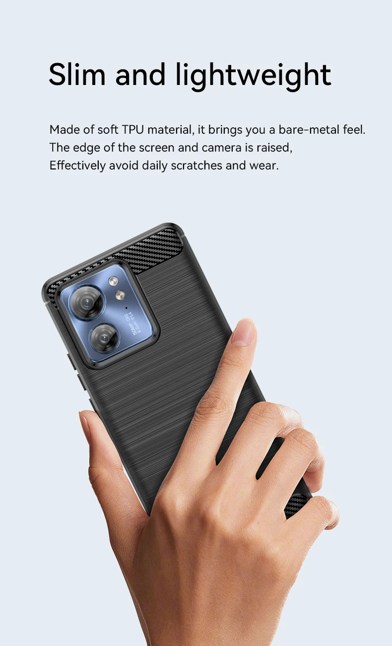 For Motorola Edge 40 EDGE40 PRO G Power G Stylus 4G 2023 Case Soft Silicone Carbon Fiber Shield Protective Case for SAMSUNG
