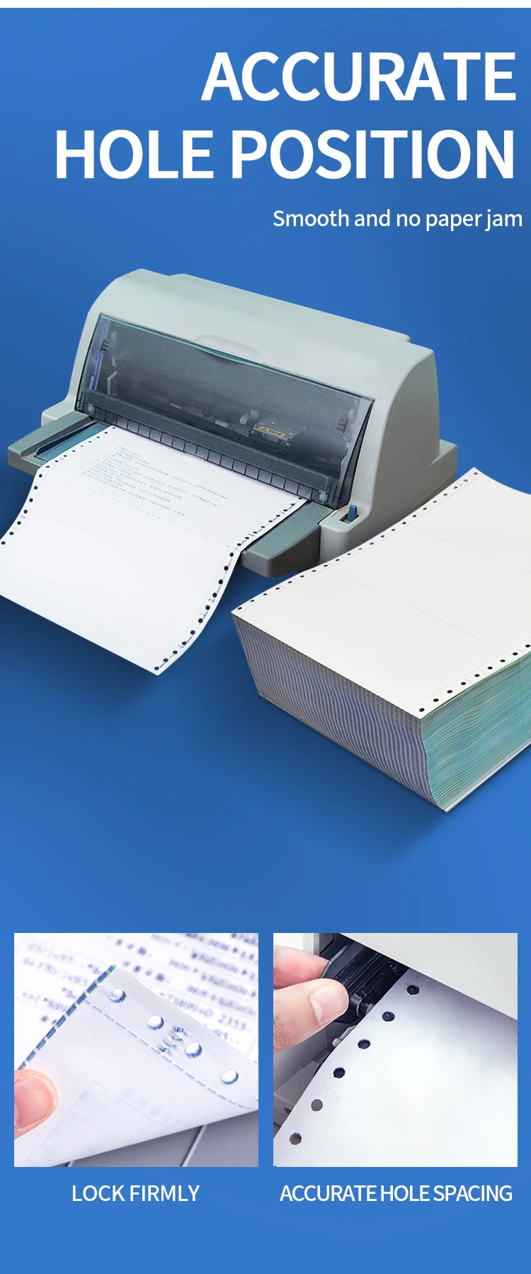 241x140mm 241x280mm Super Computer Form A4 Ream 3 Plys Continuous Paper Ncr Carbonless Copy