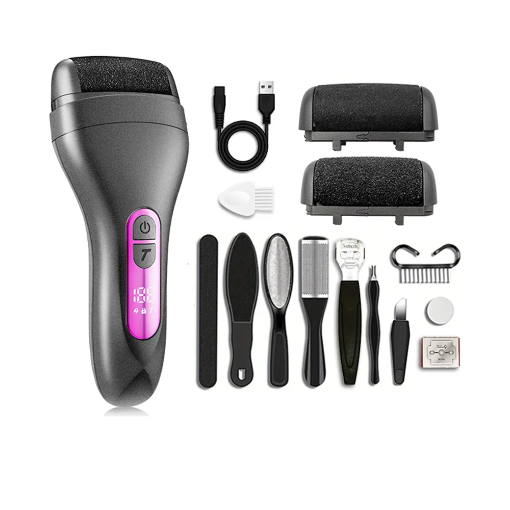 Hot Selling Rechargeable Electric Foot Care Machine Dead Skin Callus Remover File Removal Electronic Grinder Cars Households